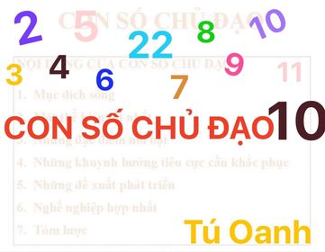 Thần số học số 10: Con số chủ đạo của sự tự tin, hòa nhã, thông minh.