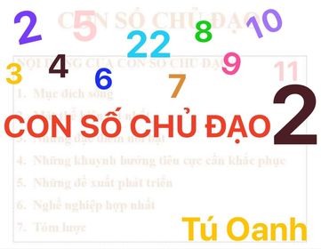 Thần số học số 2: Con số chủ đạo chỉ trực giác tốt và đáng tin cậy.