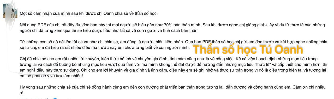 Tra cứu thần số học online