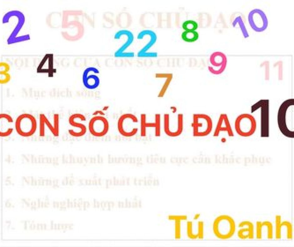 Thần số học số 10: Con số chủ đạo của sự tự tin, hòa nhã, thông minh.