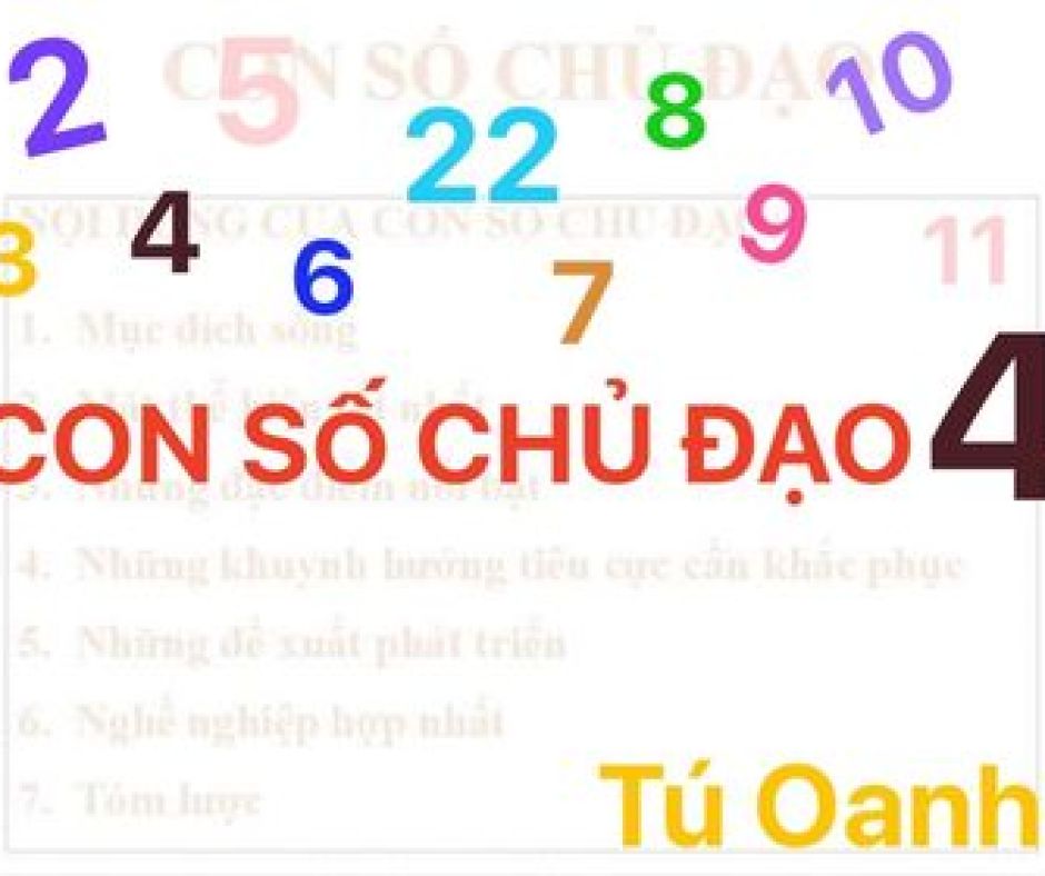 Thần số học số 4: Con số chủ đạo của người thực tế, bị hấp dẫn bởi vật chất.